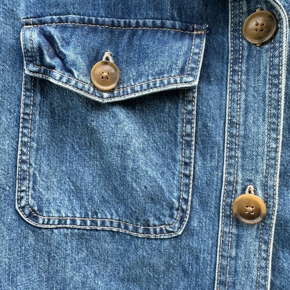 LOFT NWOT Denim Button-Up Jacket - Picture 3 of 7